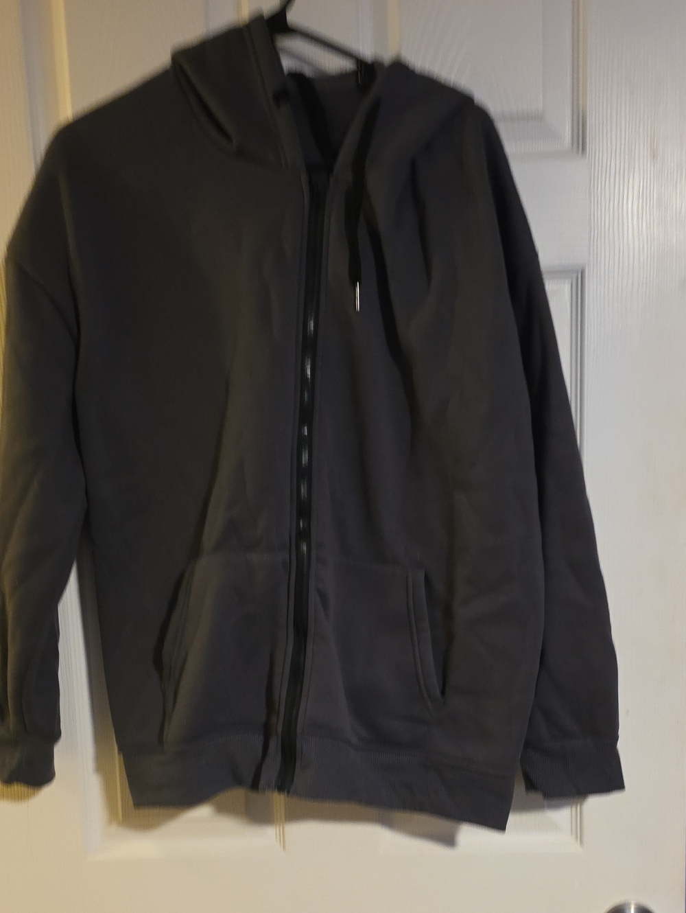 Women's Full-Zip Hooded Sweatshirt - Charcoal